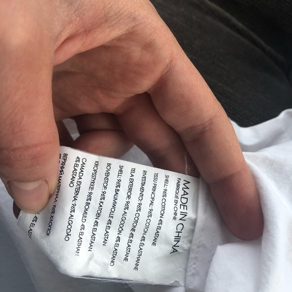 White peplum top - Picture 3 of 4